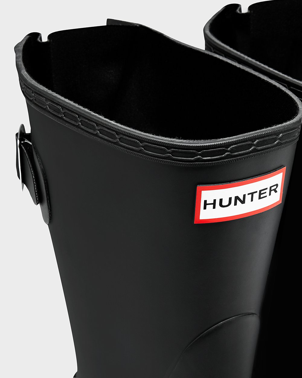 Botas De Cortas Original Back Adjustable Hunter Mujer - Negros - 417863USJ